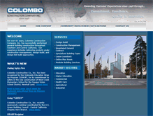 Tablet Screenshot of colomboconstruction.com